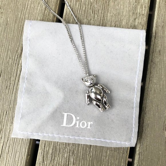 Dior Jewelry - Dior Rare Silver Teddy Bear Necklace